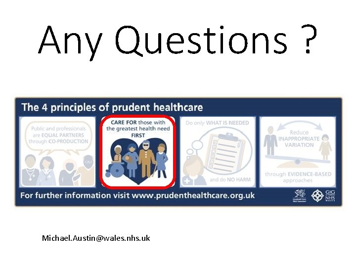 Any Questions ? Michael. Austin@wales. nhs. uk 