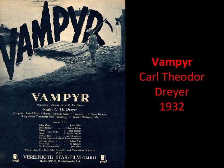 Vampyr Carl Theodor Dreyer 1932 