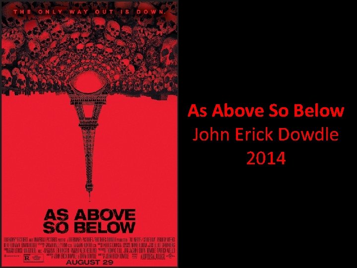 As Above So Below John Erick Dowdle 2014 