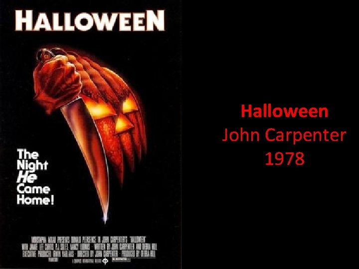 Halloween John Carpenter 1978 