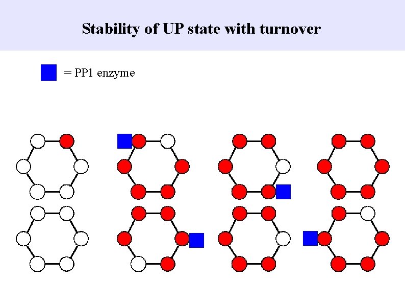 Stability of UP state with turnover = PP 1 enzyme 