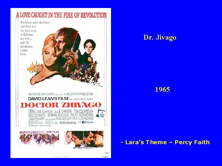Dr. Jivago 1965 - Lara’s Theme – Percy Faith 
