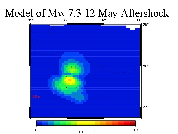 Model of Mw 7. 3 12 May Aftershock 