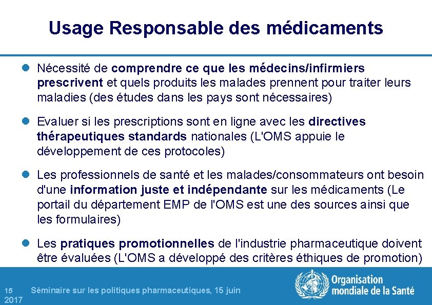 Usage Responsable des médicaments l Nécessité de comprendre ce que les médecins/infirmiers prescrivent et Usage Responsable des médicaments l Nécessité de comprendre ce que les médecins/infirmiers prescrivent et