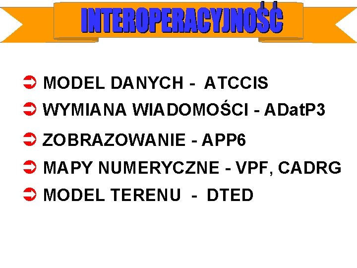 Ü MODEL DANYCH - ATCCIS Ü WYMIANA WIADOMOŚCI - ADat. P 3 Ü ZOBRAZOWANIE