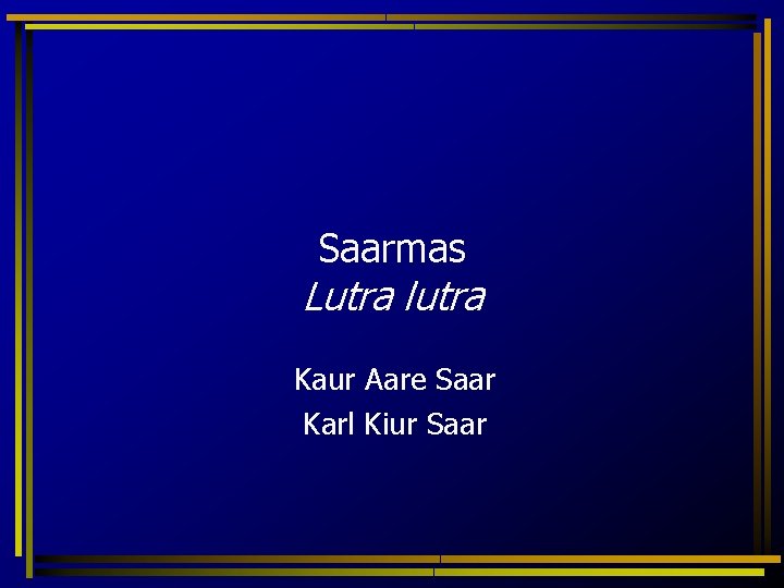 Saarmas Lutra lutra Kaur Aare Saar Karl Kiur Saar 