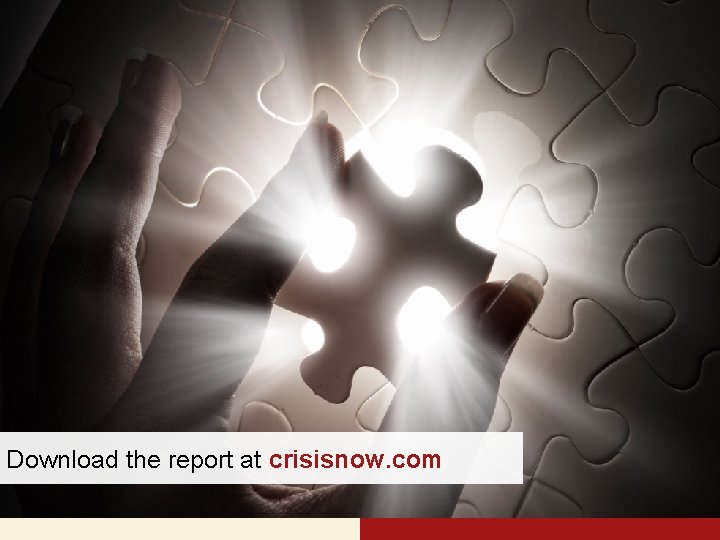 Download the report at crisisnow. com 