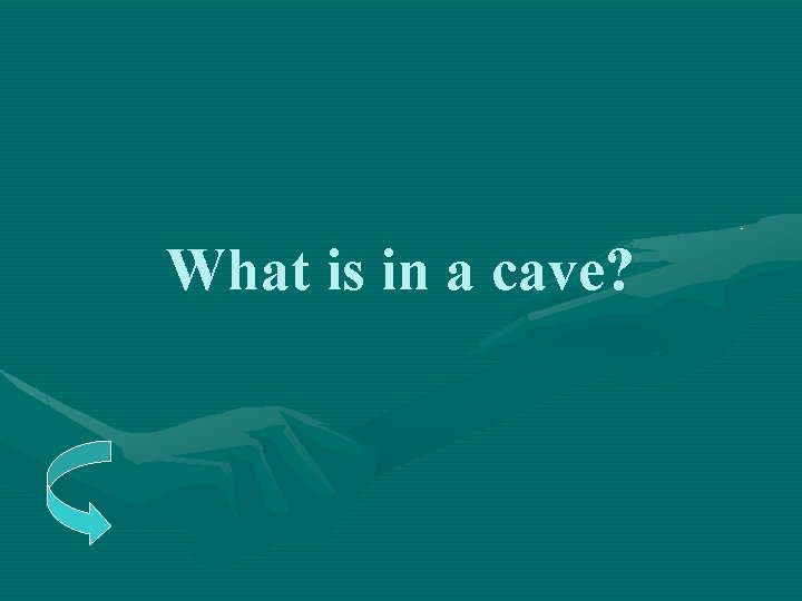 What is in a cave? 