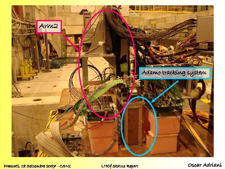 Arm 2 Adamo tracking system Frascati, 18 Settembre 2007 - CSN 1 LHCf Status