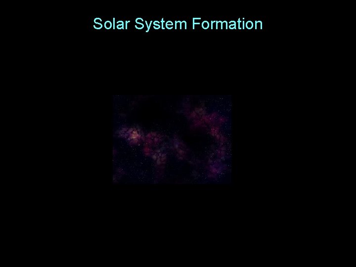 Solar System Formation 