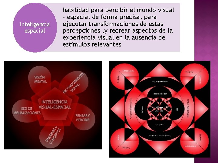 Inteligencia espacial habilidad para percibir el mundo visual - espacial de forma precisa, para