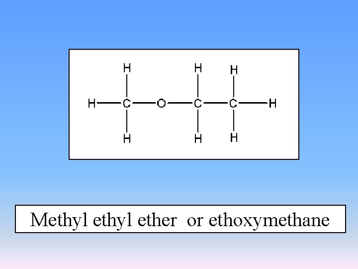Methyl ether or ethoxymethane 