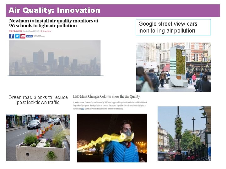 Air Quality: Innovation Google street view cars monitoring air pollution Green road blocks to Air Quality: Innovation Google street view cars monitoring air pollution Green road blocks to