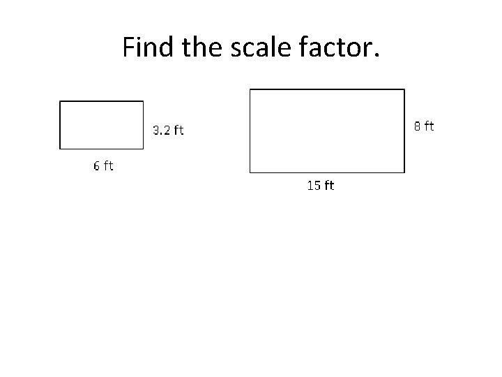 Find the scale factor. 