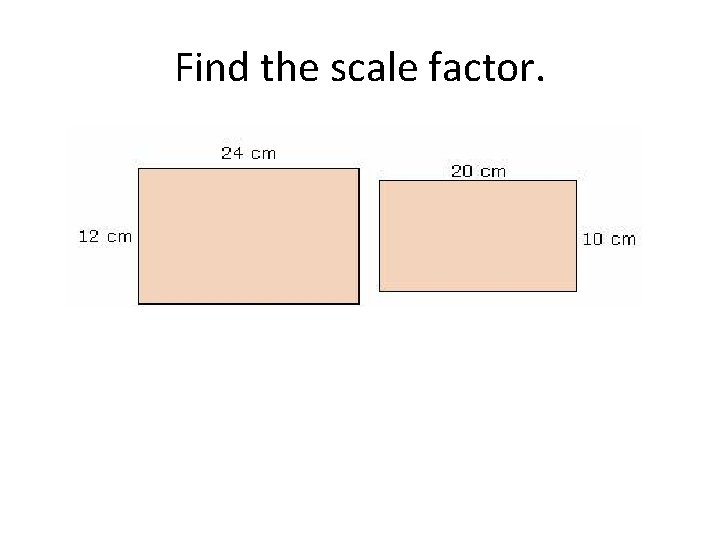 Find the scale factor. 