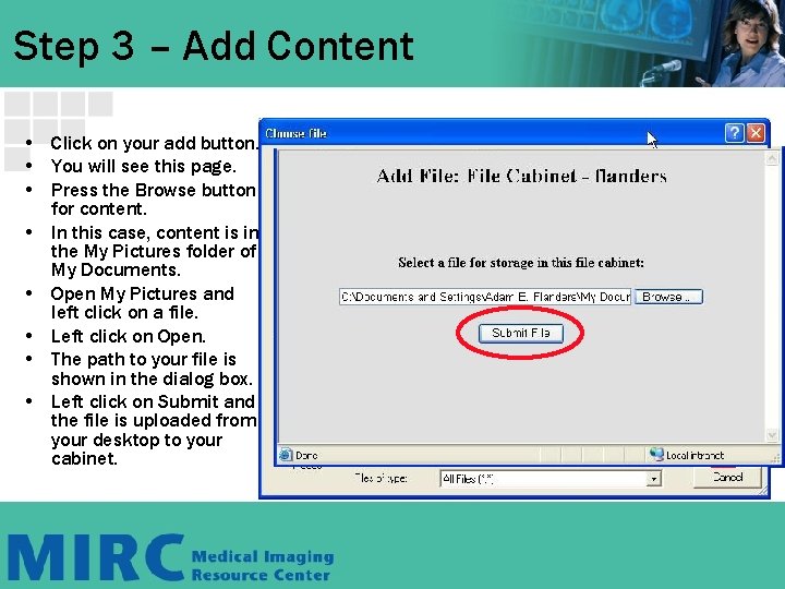 Step 3 – Add Content • Click on your add button. • You will Step 3 – Add Content • Click on your add button. • You will