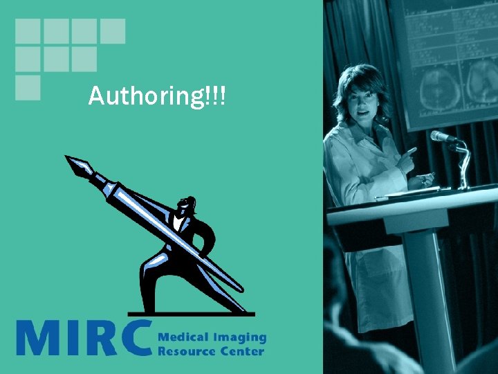 Authoring!!! Authoring!!!