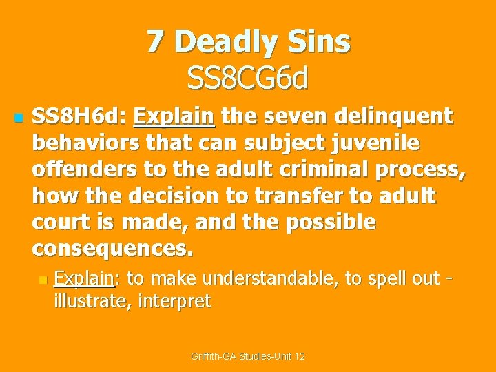 7 Deadly Sins SS 8 CG 6 d n SS 8 H 6 d: