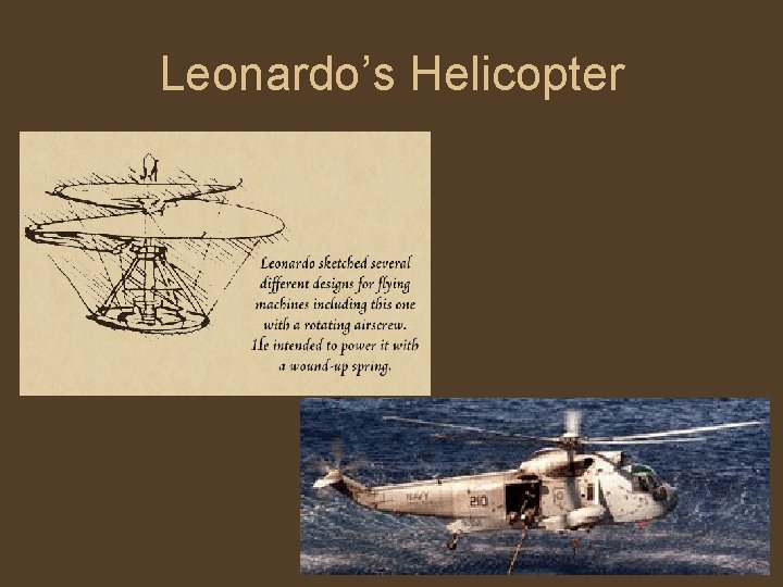 Leonardo’s Helicopter 