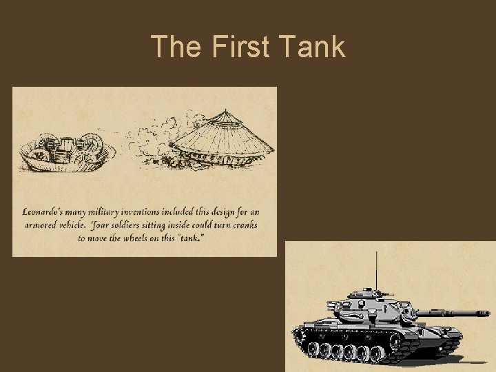 The First Tank 