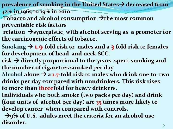 prevalence of smoking in the United States decreased from 42% in 1965 to 19%