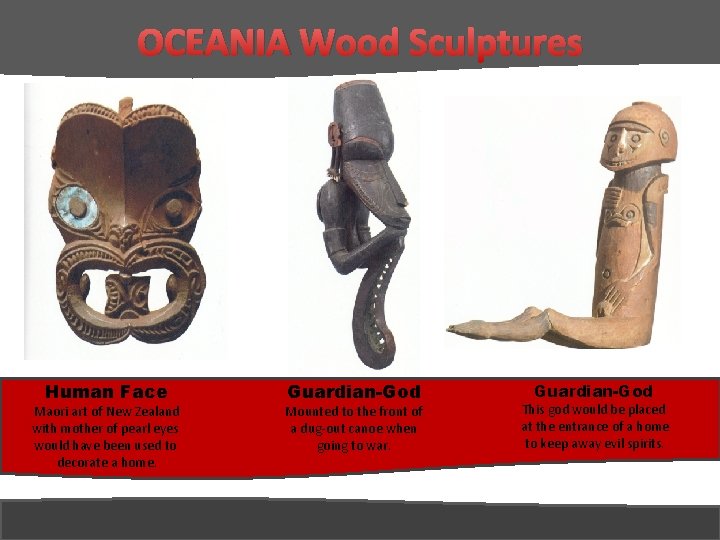 OCEANIA Wood Sculptures Human Face Maori art of New Zealand with mother of pearl