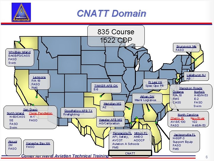 CNATT Domain 835 Course 1522 CDP Brunswick Me FASO Whidbey Island EA 6 B/P