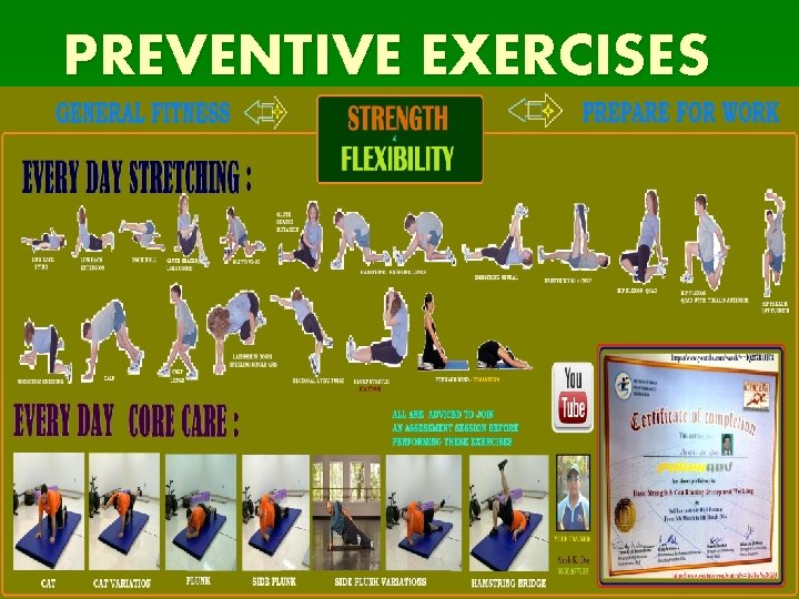 PREVENTIVE EXERCISES 