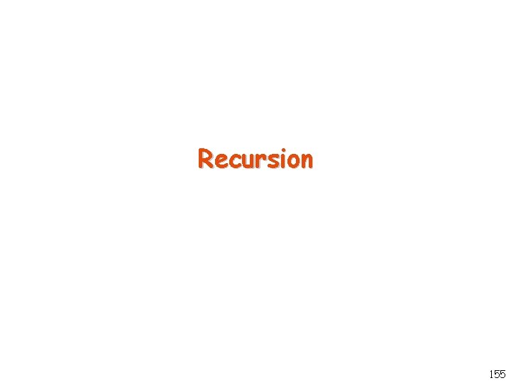 Recursion 155 