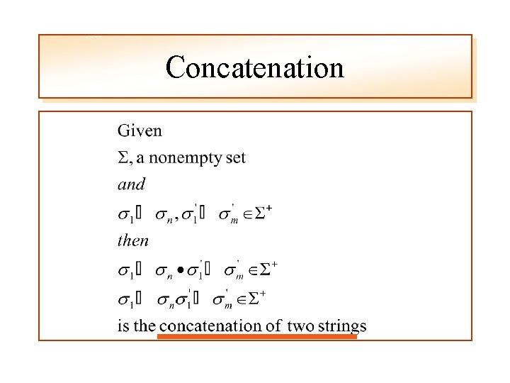 Concatenation 