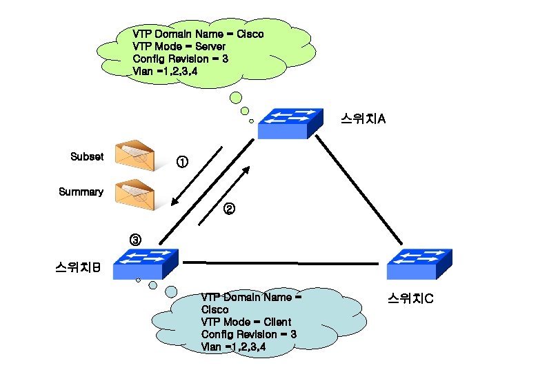 VTP Domain Name = Cisco VTP Mode = Server Config Revision = 3 Vlan