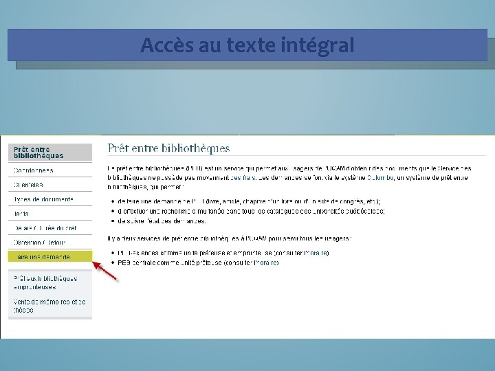 Accès au texte intégral 