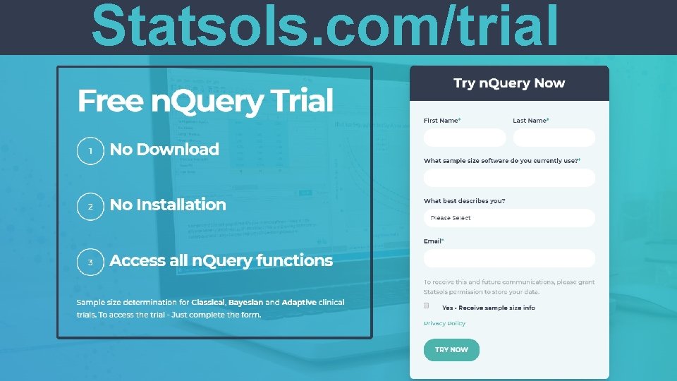 Statsols. com/trial Statsols. com/trial