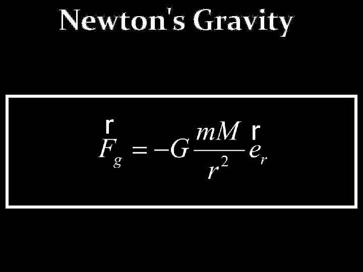 Newton's Gravity 