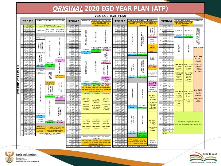 ORIGINAL 2020 EGD YEAR PLAN (ATP) ORIGINAL 