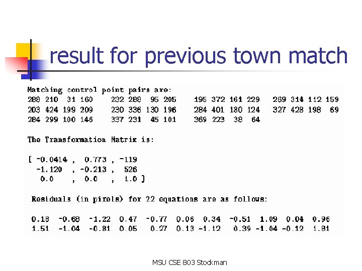 result for previous town match MSU CSE 803 Stockman result for previous town match MSU CSE 803 Stockman