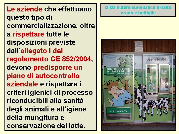 Le aziende che effettuano questo tipo di commercializzazione, oltre a rispettare tutte le disposizioni