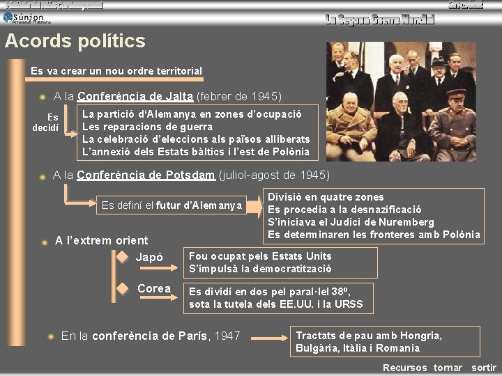 Armand Figuera Acords polítics Es va crear un nou ordre territorial A la Conferència Armand Figuera Acords polítics Es va crear un nou ordre territorial A la Conferència
