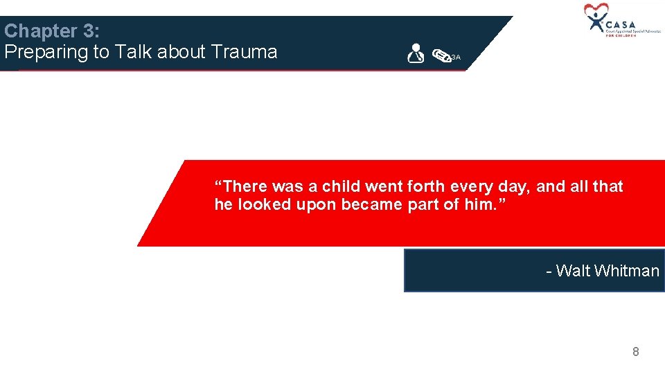 Chapter 3: Preparing to Talk about Trauma 3 A “There was a child went