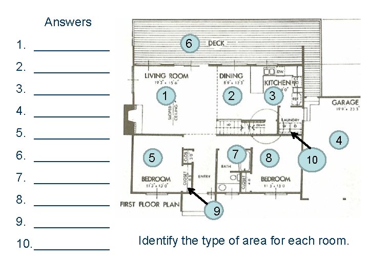 Answers 6 1. ______ 2. ______ 3. ______ 2 1 3 4. ______ 5.