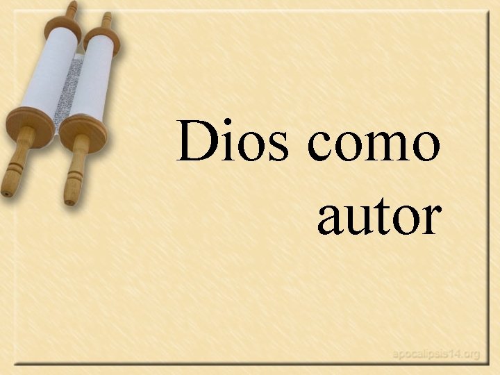 Dios como autor 