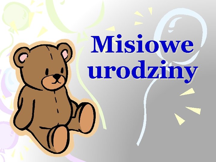 Misiowe urodziny 