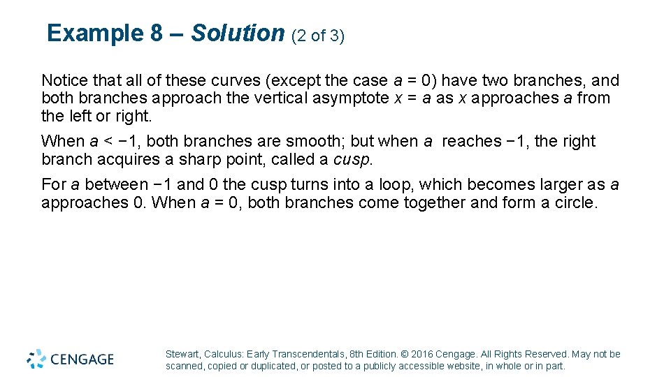 Example 8 – Solution (2 of 3) Notice that all of these curves (except