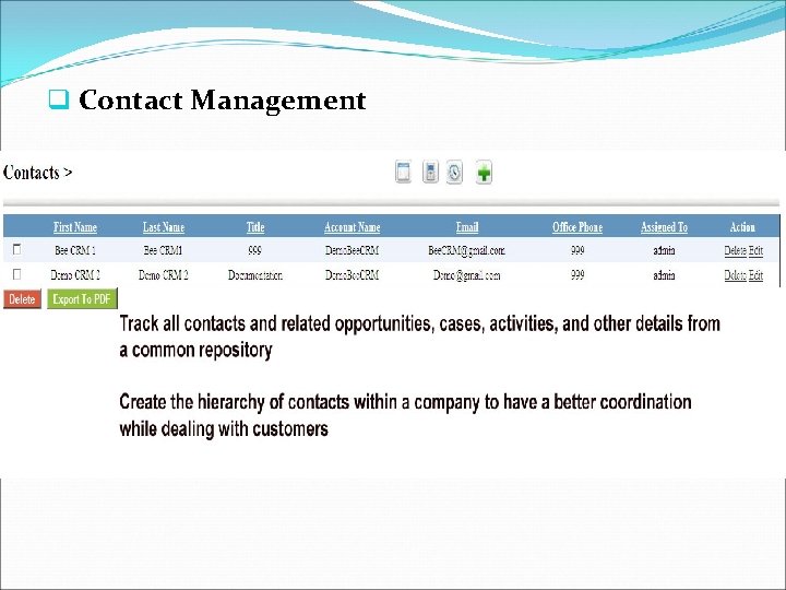 q Contact Management 