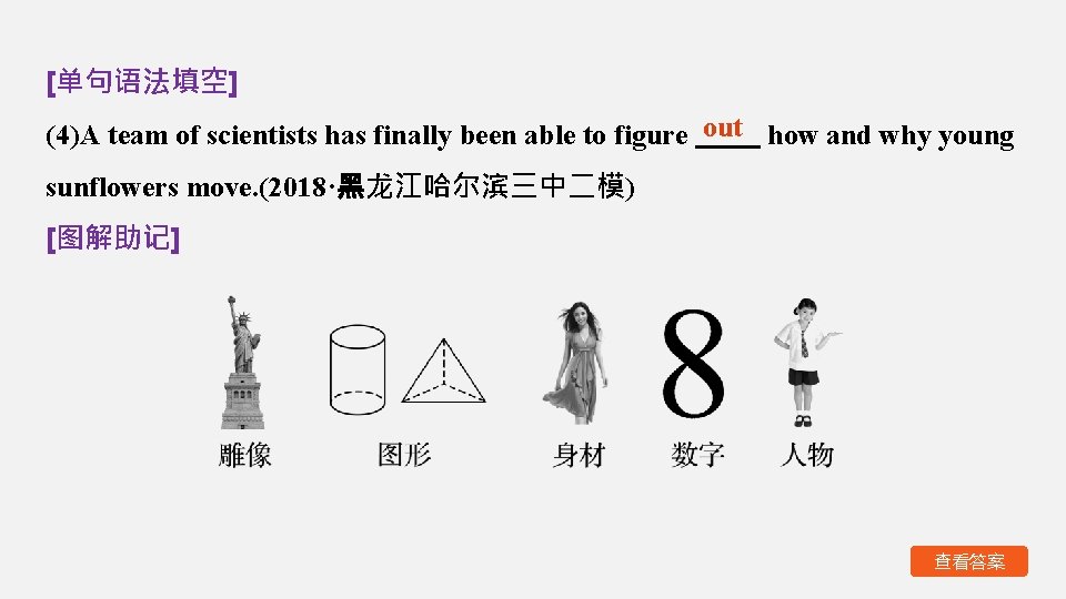 [单句语法填空] (4)A team of scientists has finally been able to figure out how and