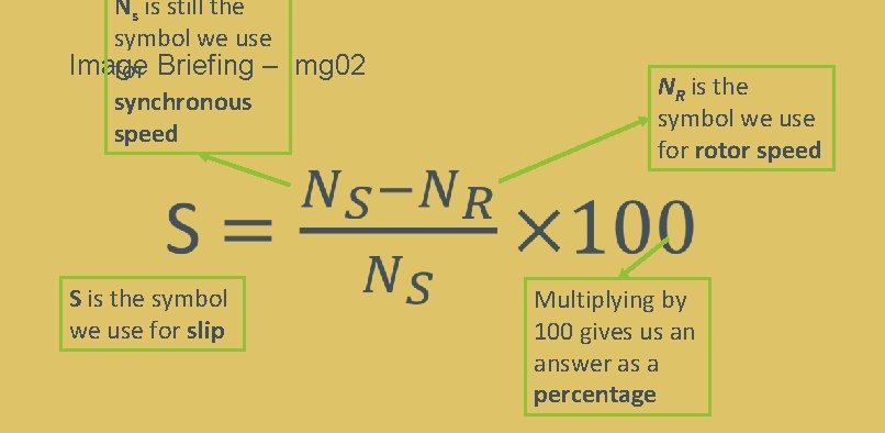 Ns is still the symbol we use Image for Briefing – Img 02 synchronous