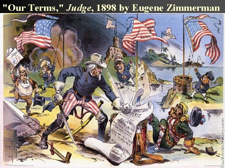 "Our Terms, " Judge, 1898 by Eugene Zimmerman 