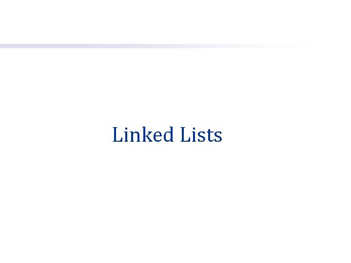 Linked Lists 