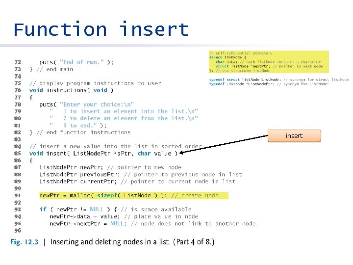 Function insert 