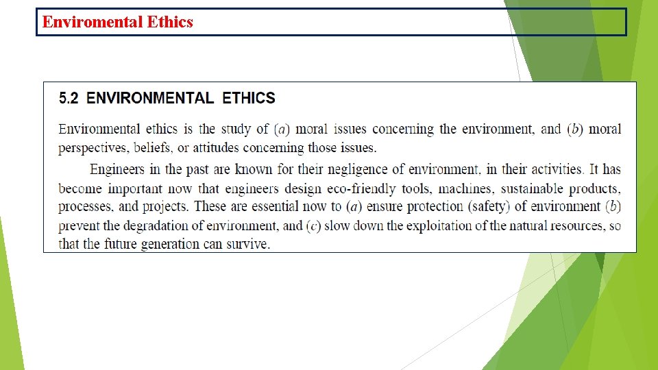 Enviromental Ethics 